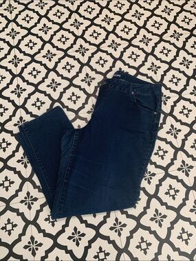 Lane Bryant Dark Blue Straight Leg Jeans